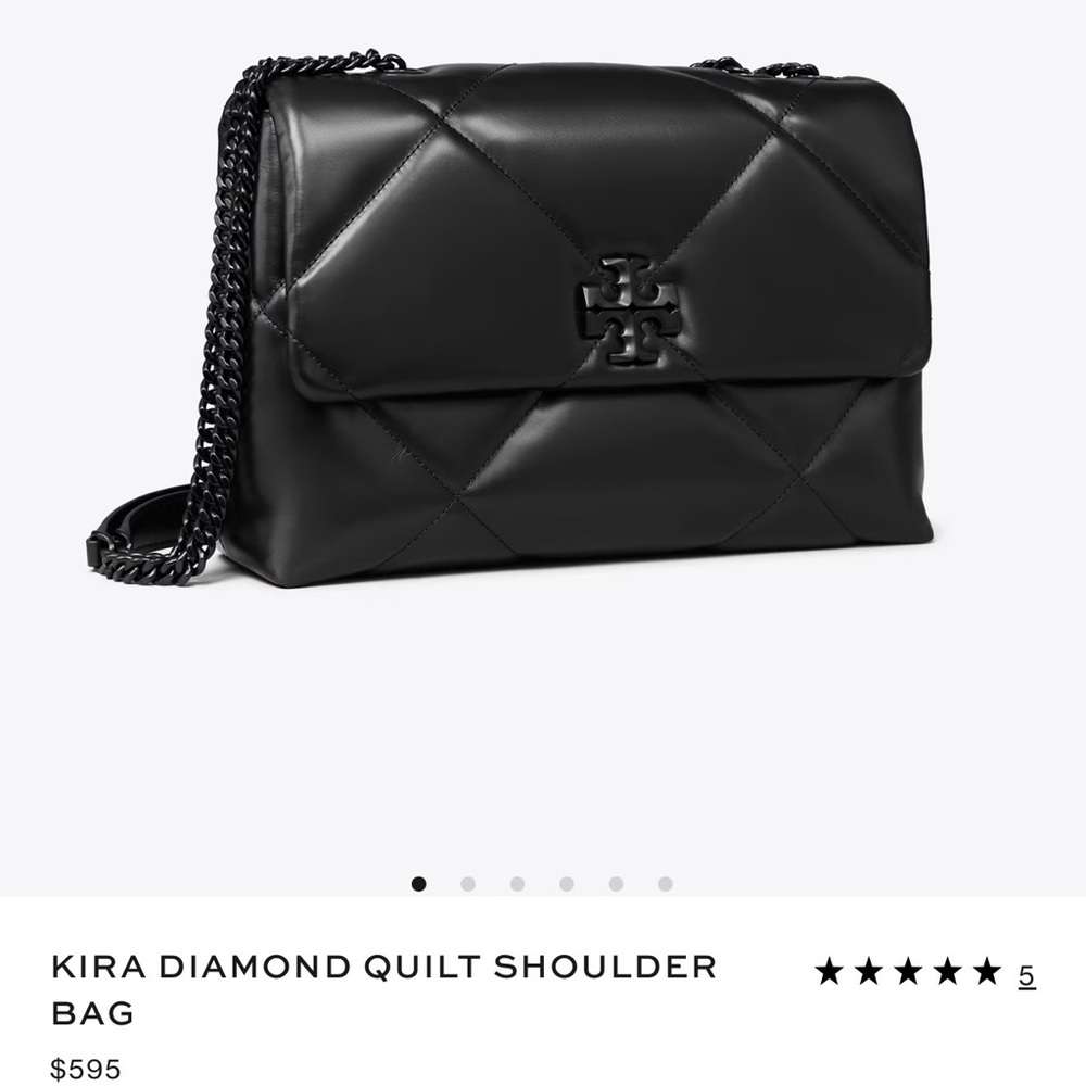 Tory Burch Kira Diamon led Quilt Shoulder Bag